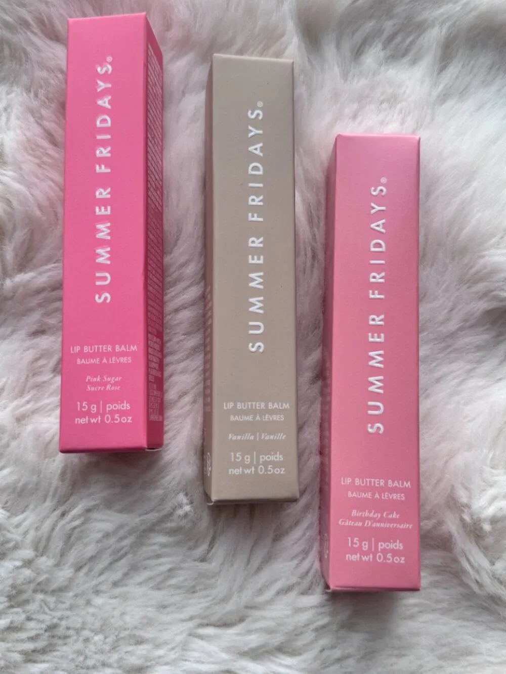 5pcs/5-color Mix/Summer Fridays Lip Butter Balm Conditioning Lip New With box